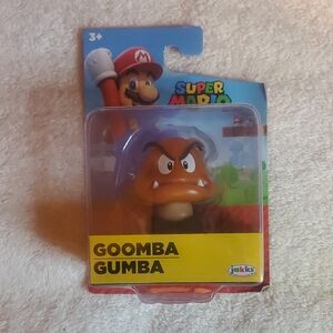Nintendo Super Mario Goomba Figure - Brown, Red, White, Black 2.5 in